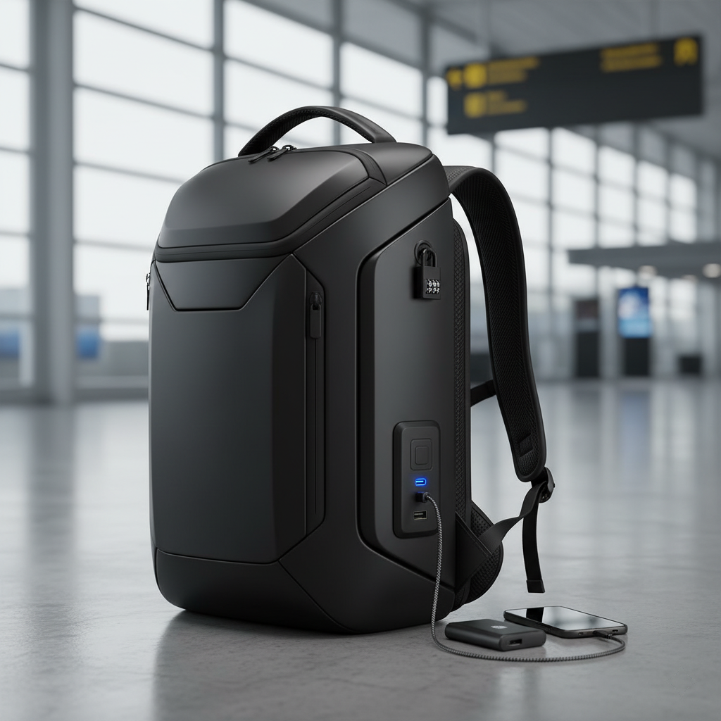 Smart Travel Backpack with USB Charging Port – Anti-Theft Carry-On Bag
